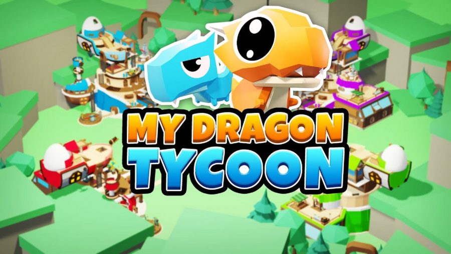 My DragonTycoonロゴに対する2つのドラゴン