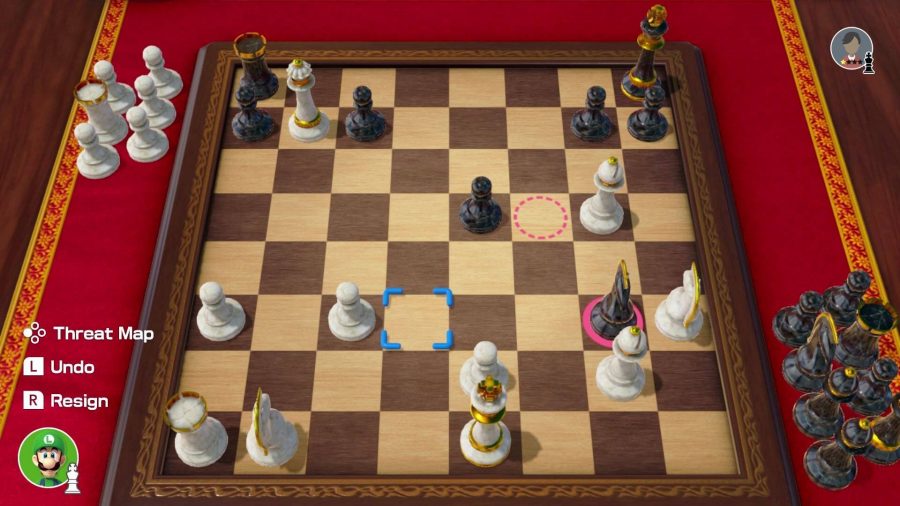 詳細な仮想チェス盤が表示されます 