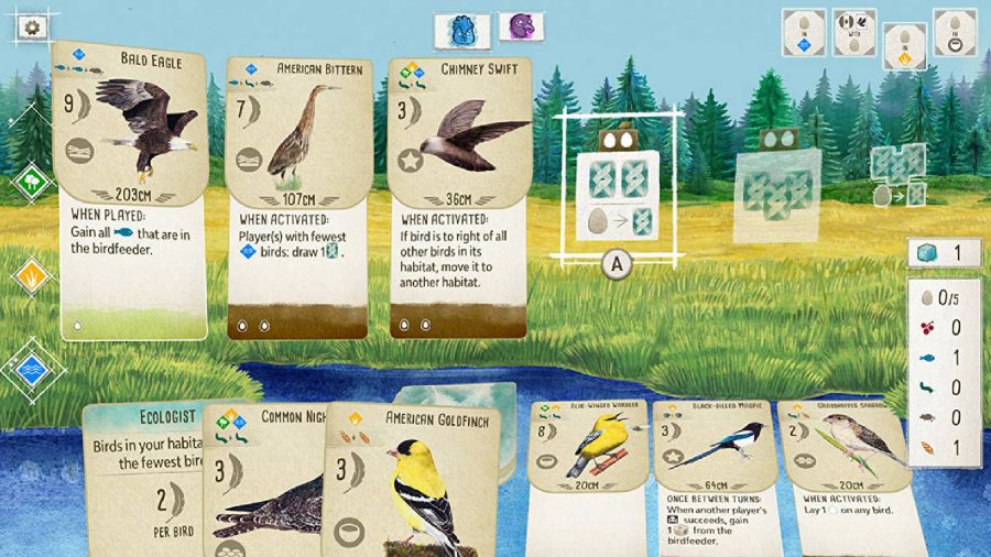 一連のカードは、鳥のさまざまなカラフルなイラストで表示されます 