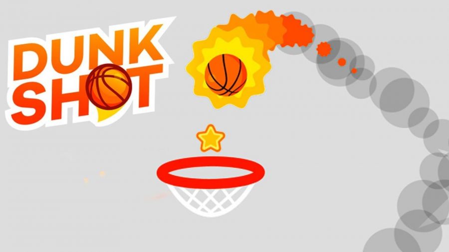 世の中で最も奇抜なバスケットボールゲームの1つであるダンクショットのキーアート