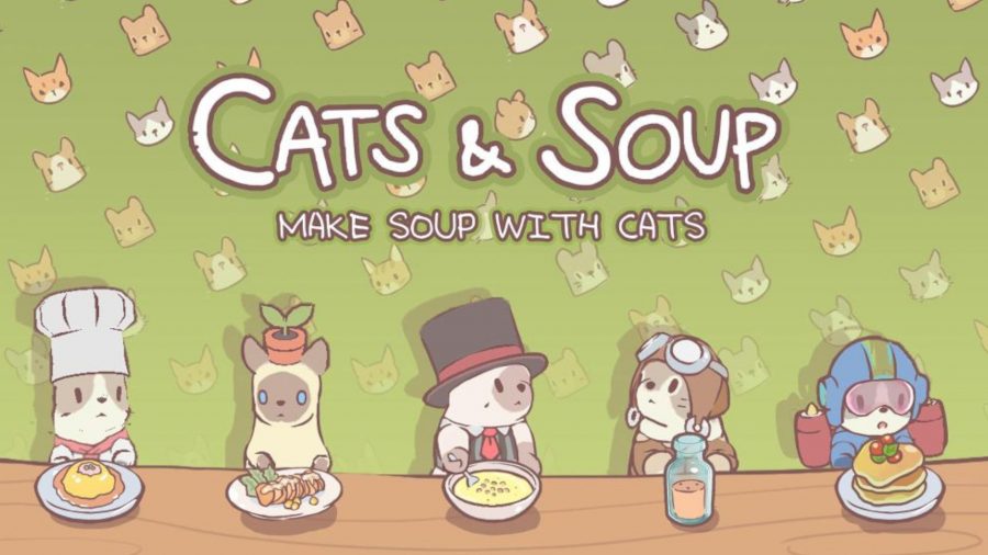 猫とスープのカバーアート、モバイルでアイドル状態の猫のゲームの1つ