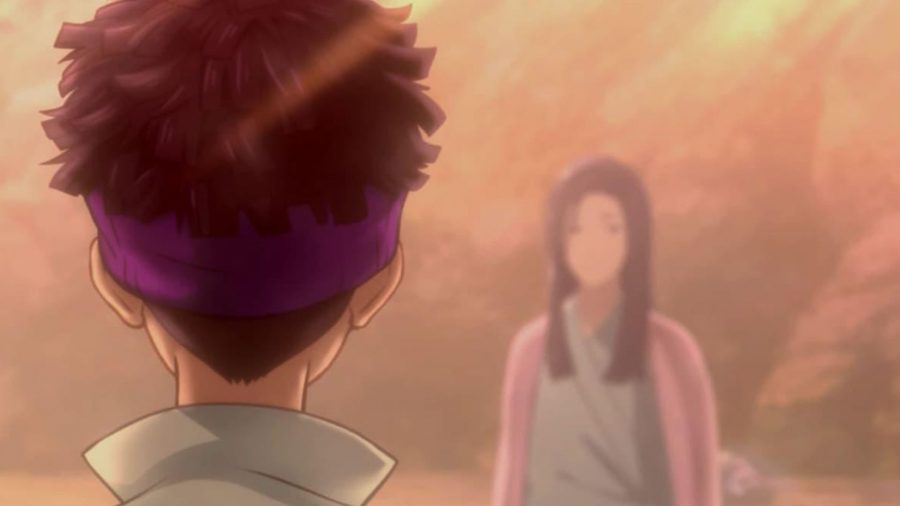 Digimon Survive でリョウが悲しい死に直面する直前にミイラと話しているスクリーンショット