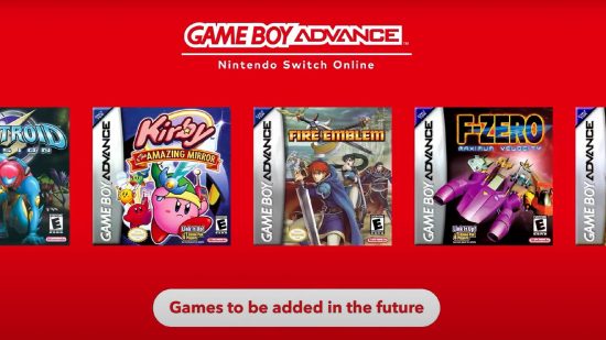 Nintendo Switch Online Game Boy Games: メニューには、Nintendo Switch Online サービスと比較した一連のゲームが表示されます