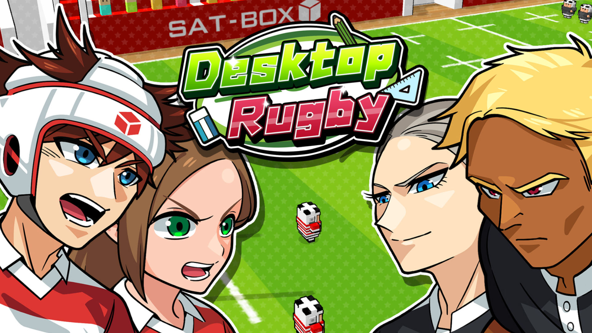 Switch のアーケード スタイル ラグビー ゲームの 1 つである Desktop Rugby のカバー
