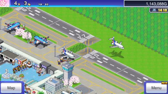 飛行機ゲーム ガイドのジャンボ エアポート ストーリーの空港のスクリーンショット