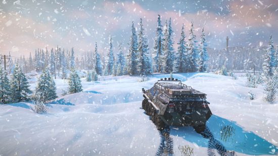 トラック ゲーム スノーランナー: 吹雪の中のトラック