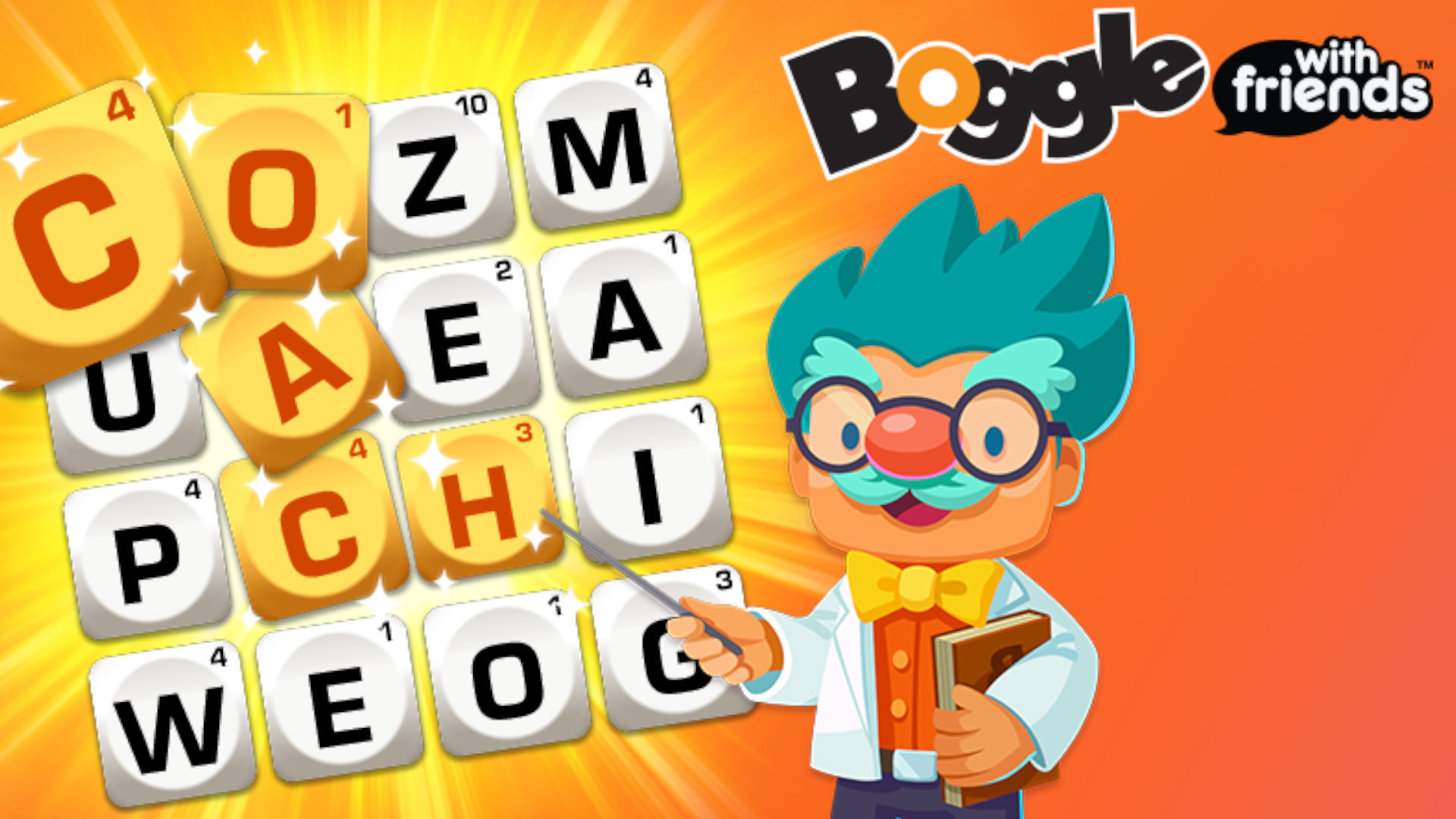 Boggle with Friends with the Boggle Professor for imessage ゲーム リストのキー アート