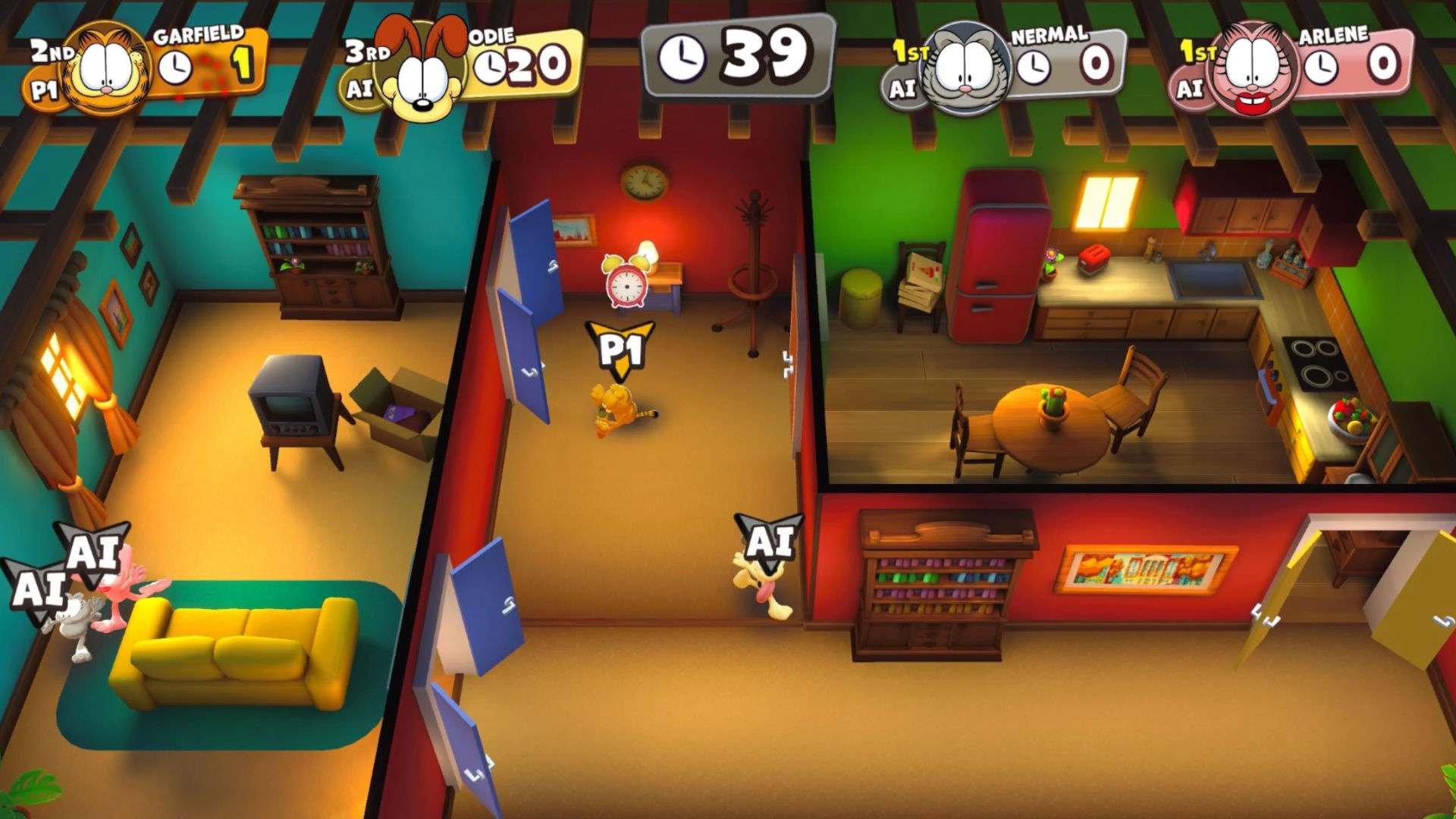 Garfield Lasagna Party for Garfield ゲーム ガイドのハウス ハンティング パーティー ゲームのスクリーンショット