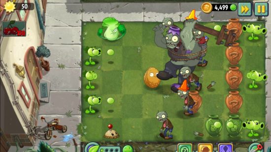 Plants Vs Zombies ゲーム 2 での植物とゾンビの戦い