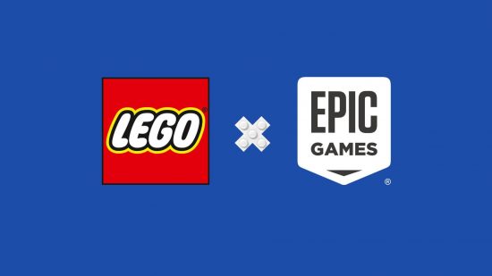 Fortnite Lego: The Lego Group と Epic Games の両方のロゴが表示されます