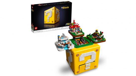 マリオ レゴ: 任天堂シリーズのスーパー マリオのキャラクターをベースにしたレゴ セットが表示されます。