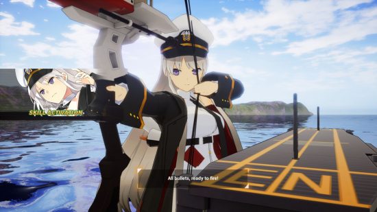 ボートゲーム アズールレーン 弓を使う海軍服の少女