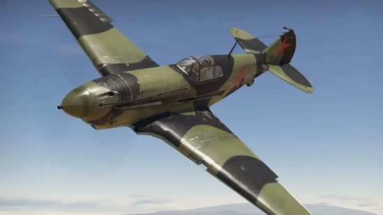 『War Thunder』の最高の飛行機ガイド用のロシアの LaGG 飛行機のスクリーンショット