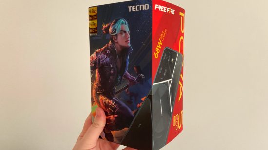 Tecno Pova 5 Pro 5G Free Fire Special Edition レビュー: 携帯電話用の Free Fire をテーマにしたボックスの写真