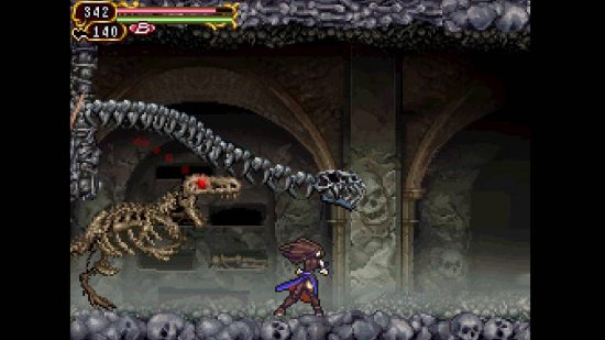 ベスト DS ゲーム: スクリーンショットは、ニンテンドー DS ゲーム「悪魔城ドラキュラ Order of Ecclesia」を示しています