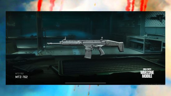 Call of Duty: Warzone Mobile の MTZ 762 を示すベスト武器ガイドのスクリーンショット